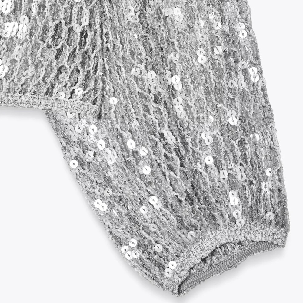 ZARA ZW COLLECTION SEQUIN TOP - Picture 11 of 15